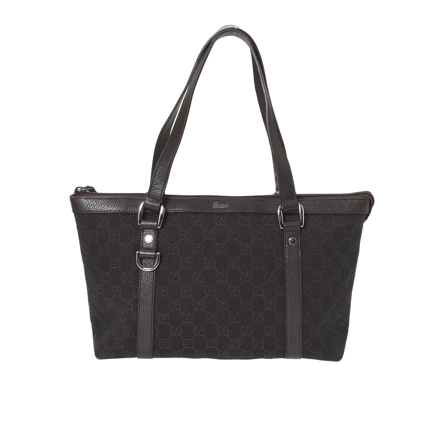 GG Denim D-Ring Handbag