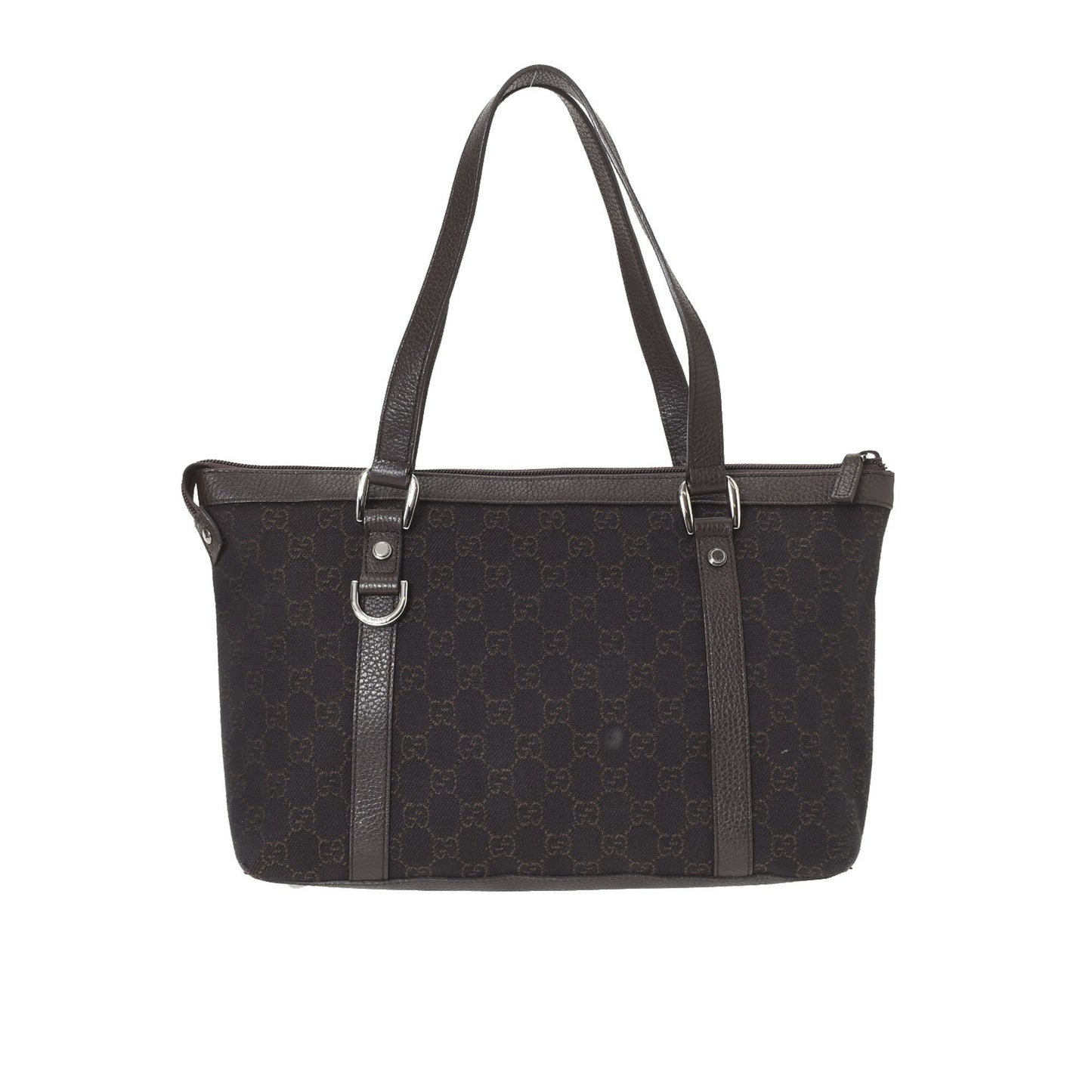 GG Denim D-Ring Handbag