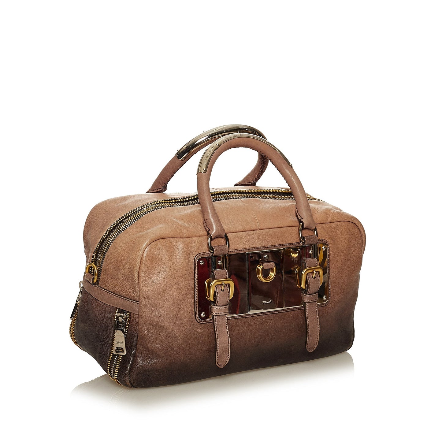 Glace Calf Ombre Leather Handbag
