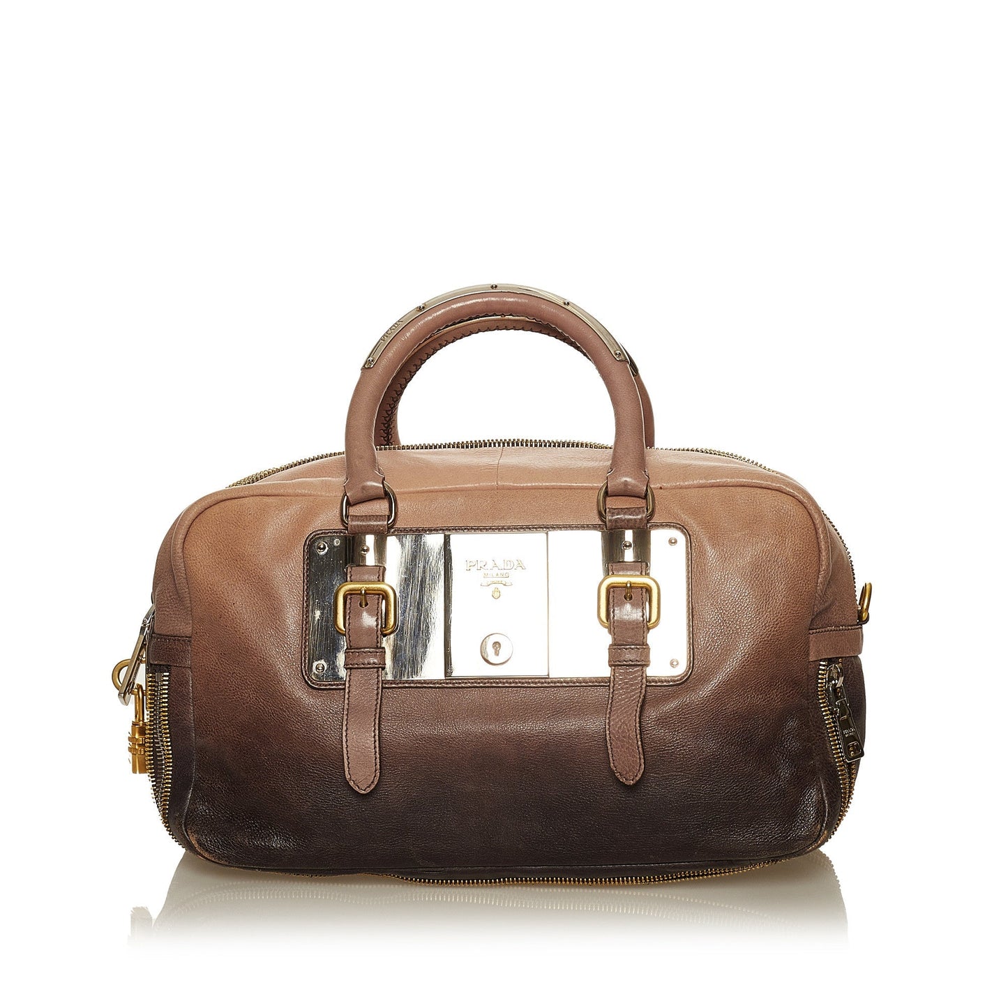 Glace Calf Ombre Leather Handbag