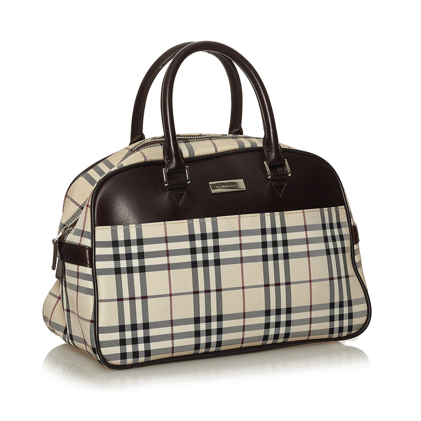 House Check Canvas Handbag