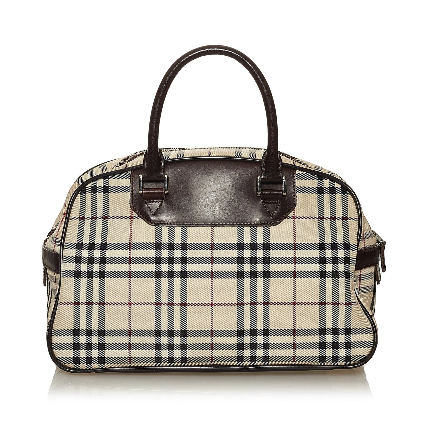 House Check Canvas Handbag