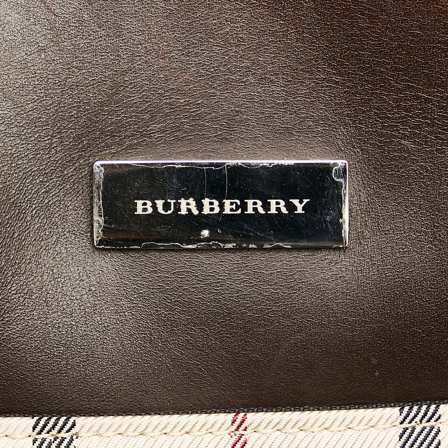 House Check Canvas Handbag