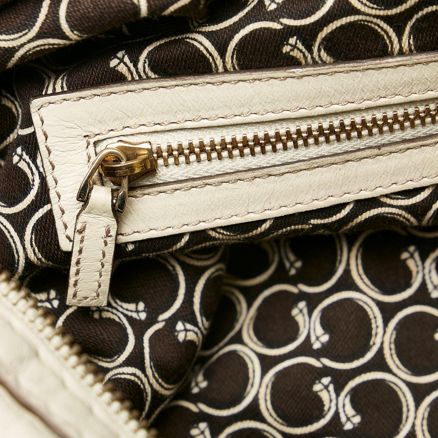 Horsebit Nail Leather Boston Bag