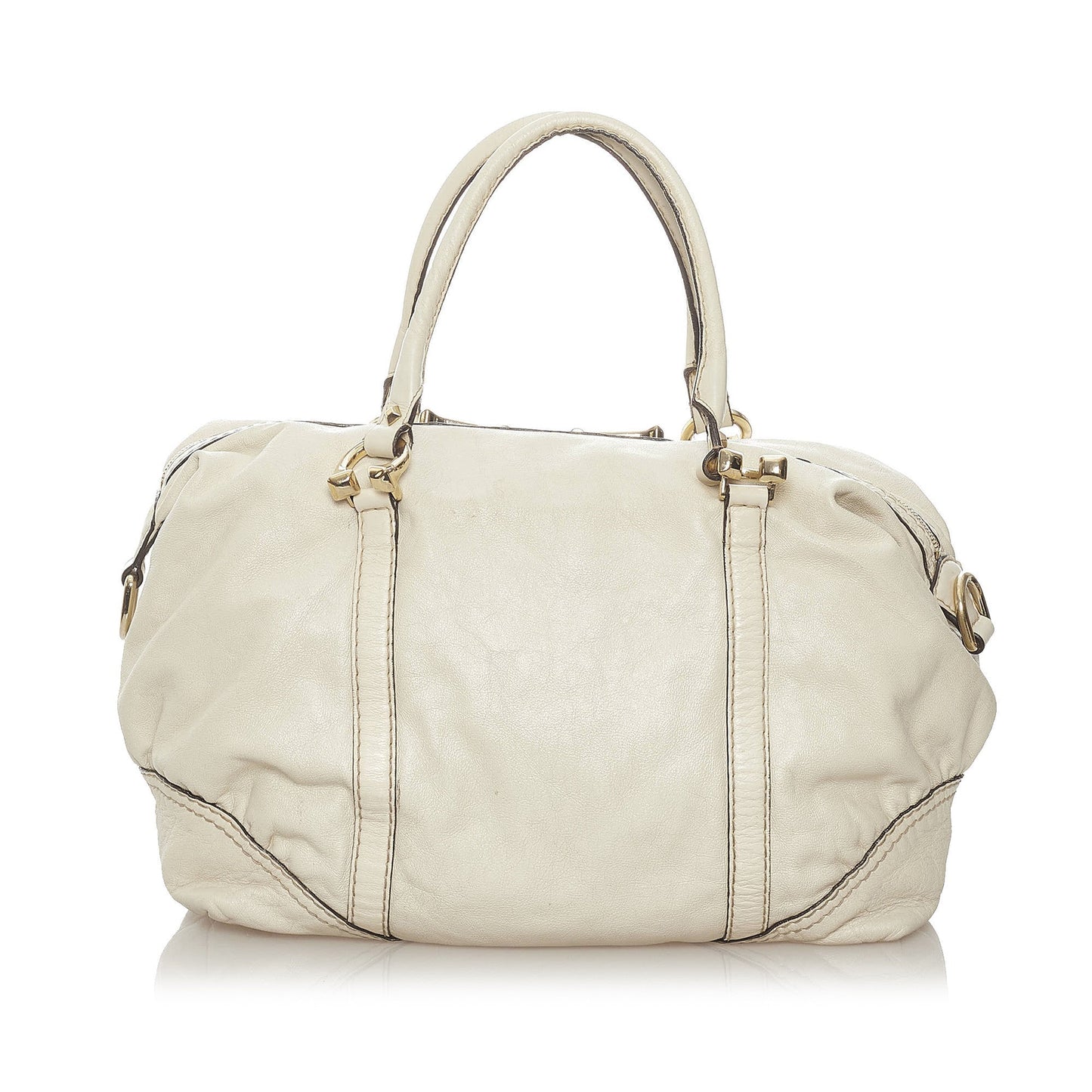 Horsebit Nail Leather Handbag