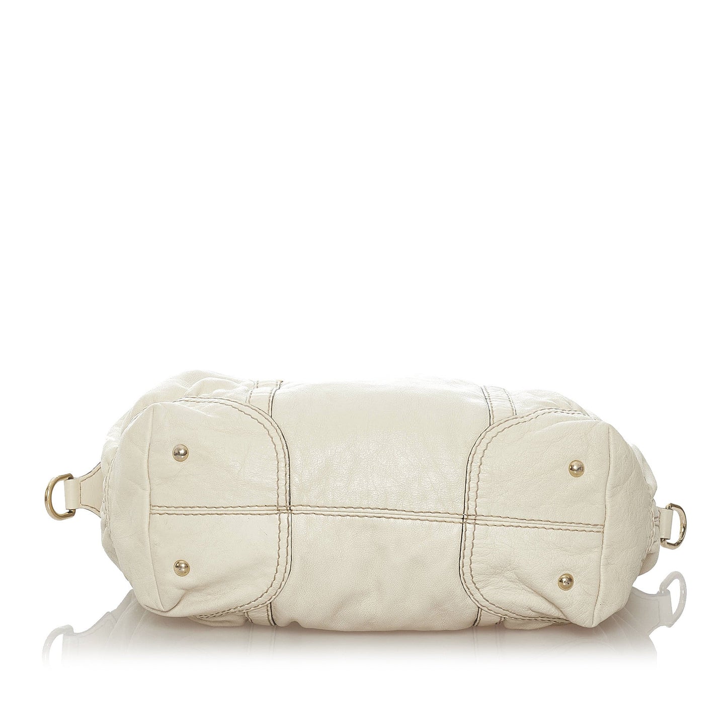 Horsebit Nail Leather Handbag