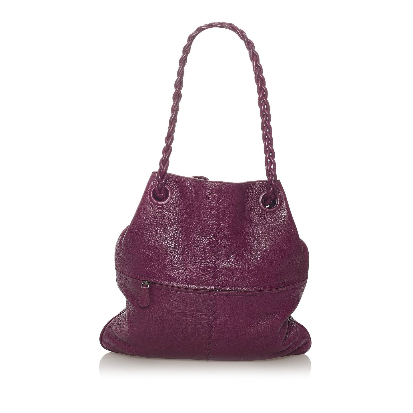 Intrecciato Leather Tote Bag