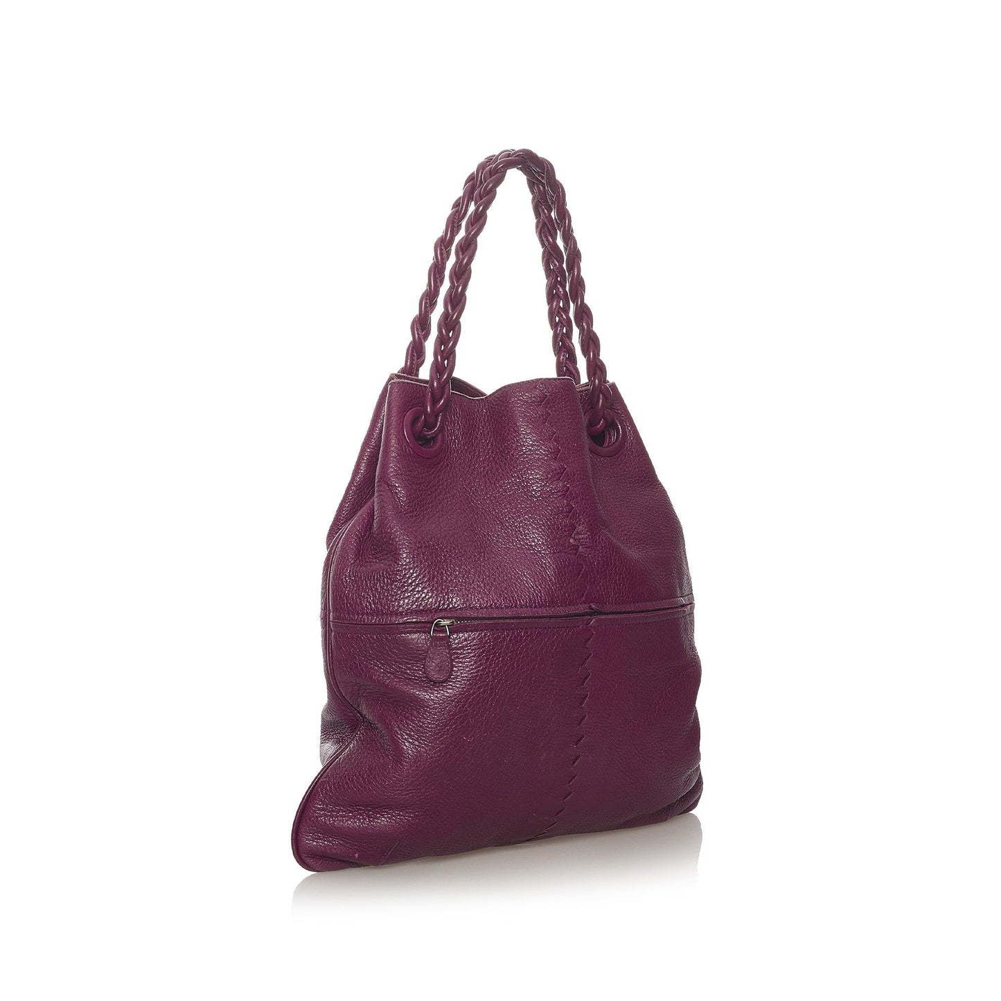 Intrecciato Leather Tote Bag