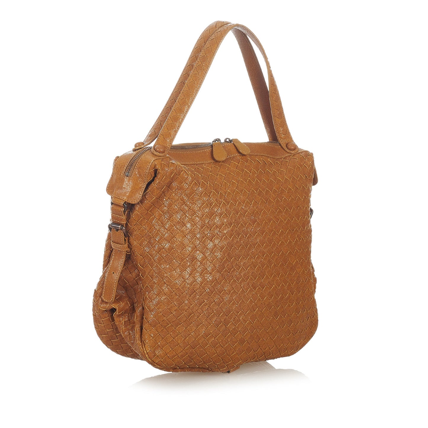 Intrecciato Leather HandBag