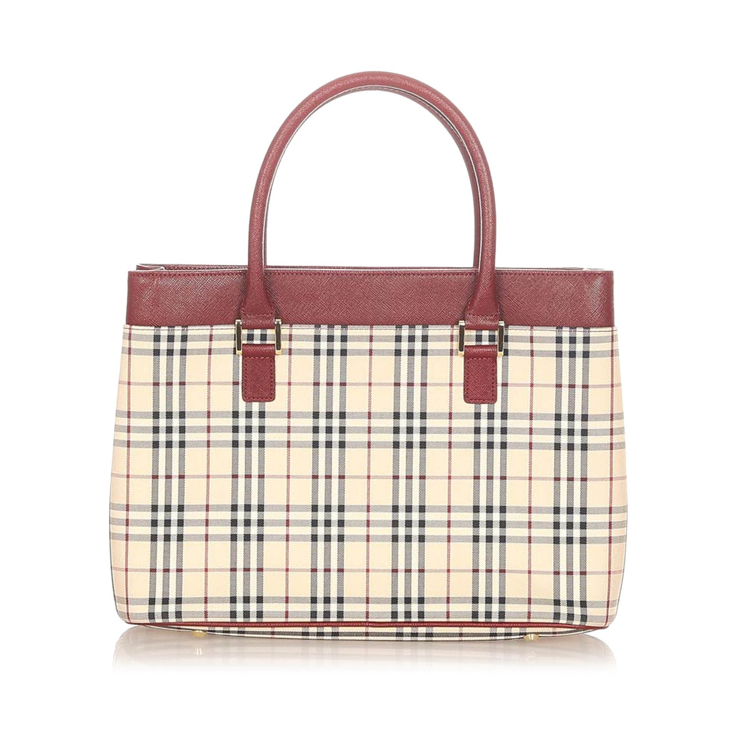 House Check Canvas Handbag