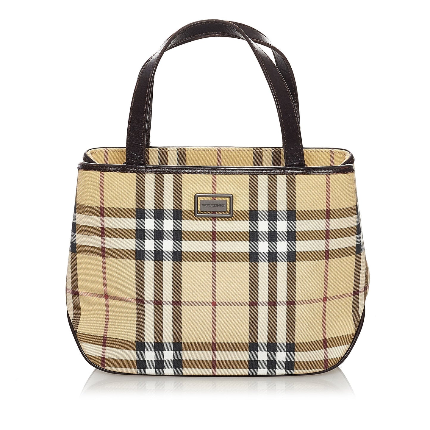 House Check Canvas Handbag