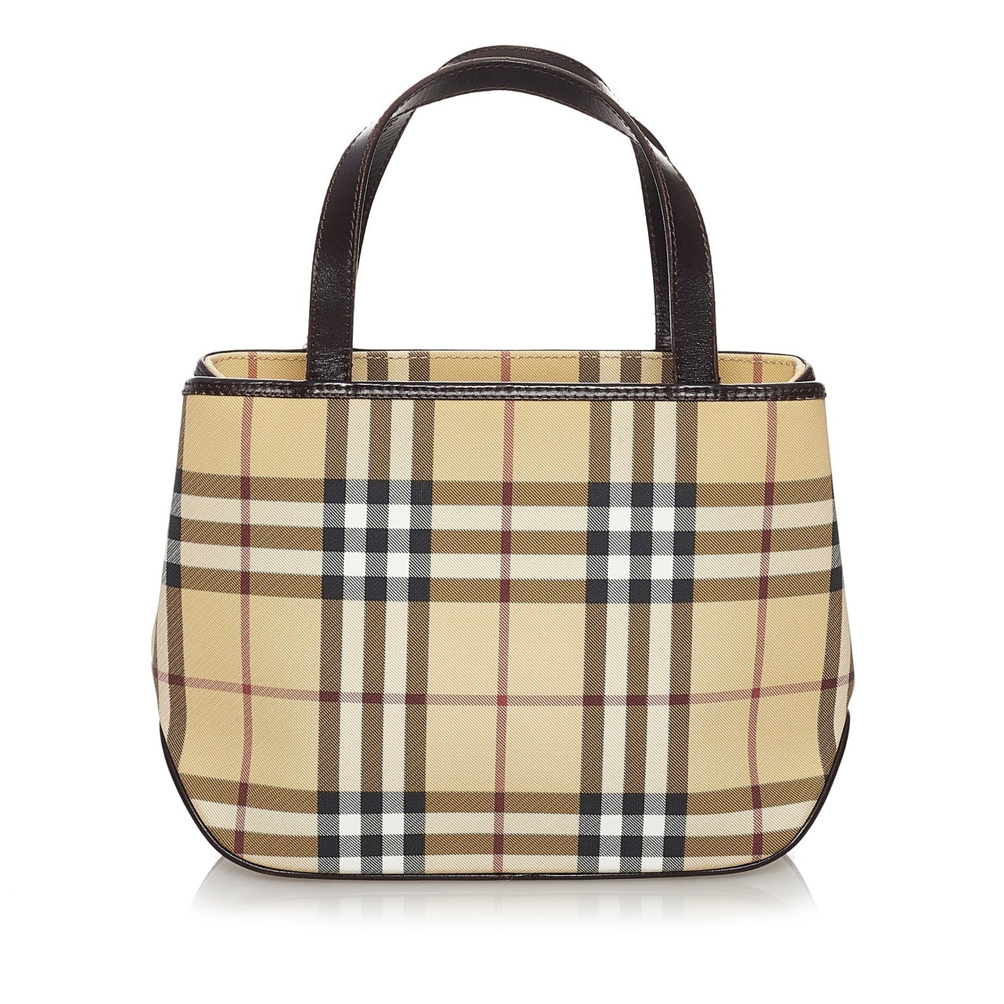 House Check Canvas Handbag
