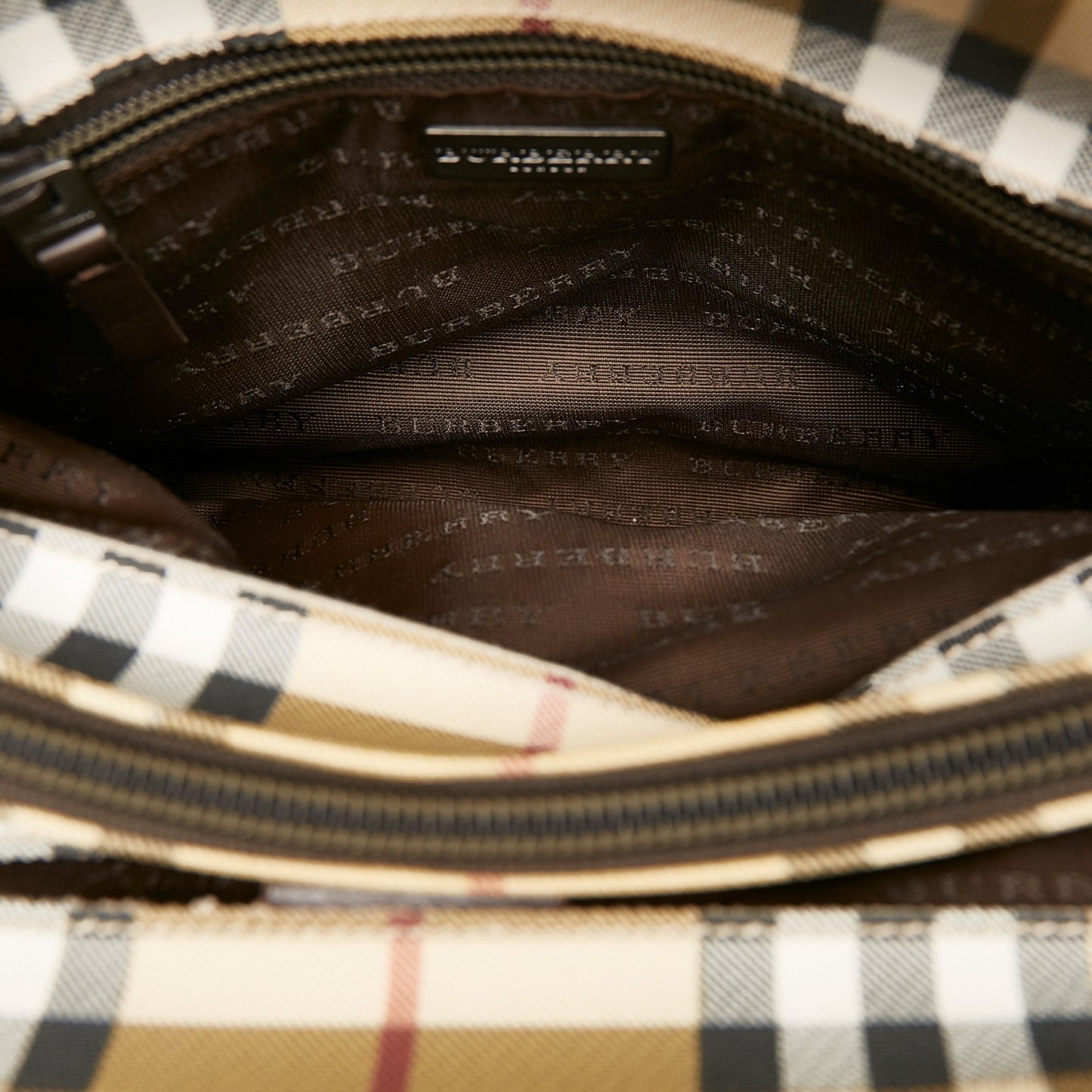 House Check Canvas Handbag
