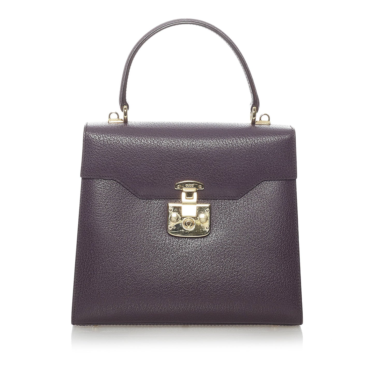 Lady Lock Leather Handbag