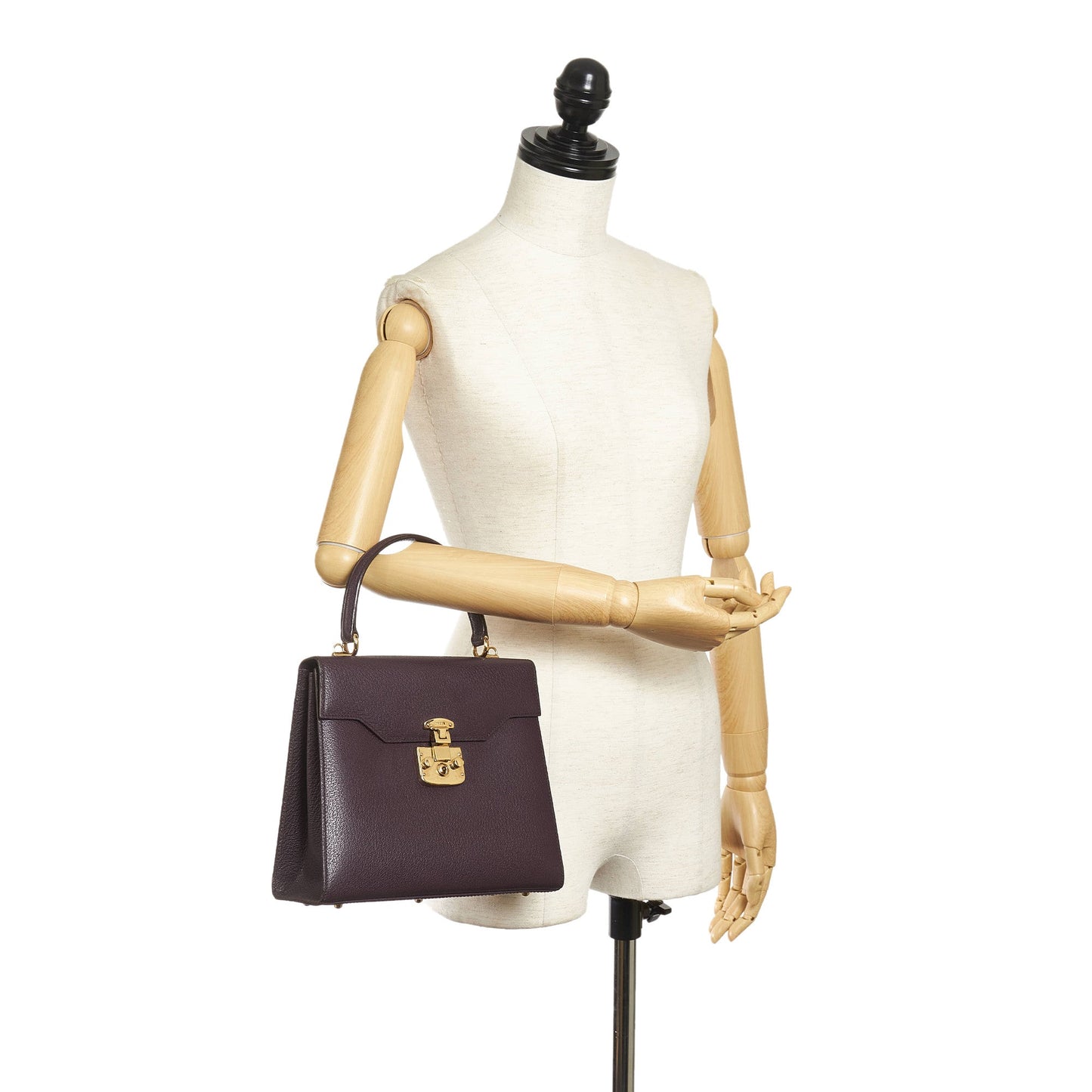 Lady Lock Leather Handbag