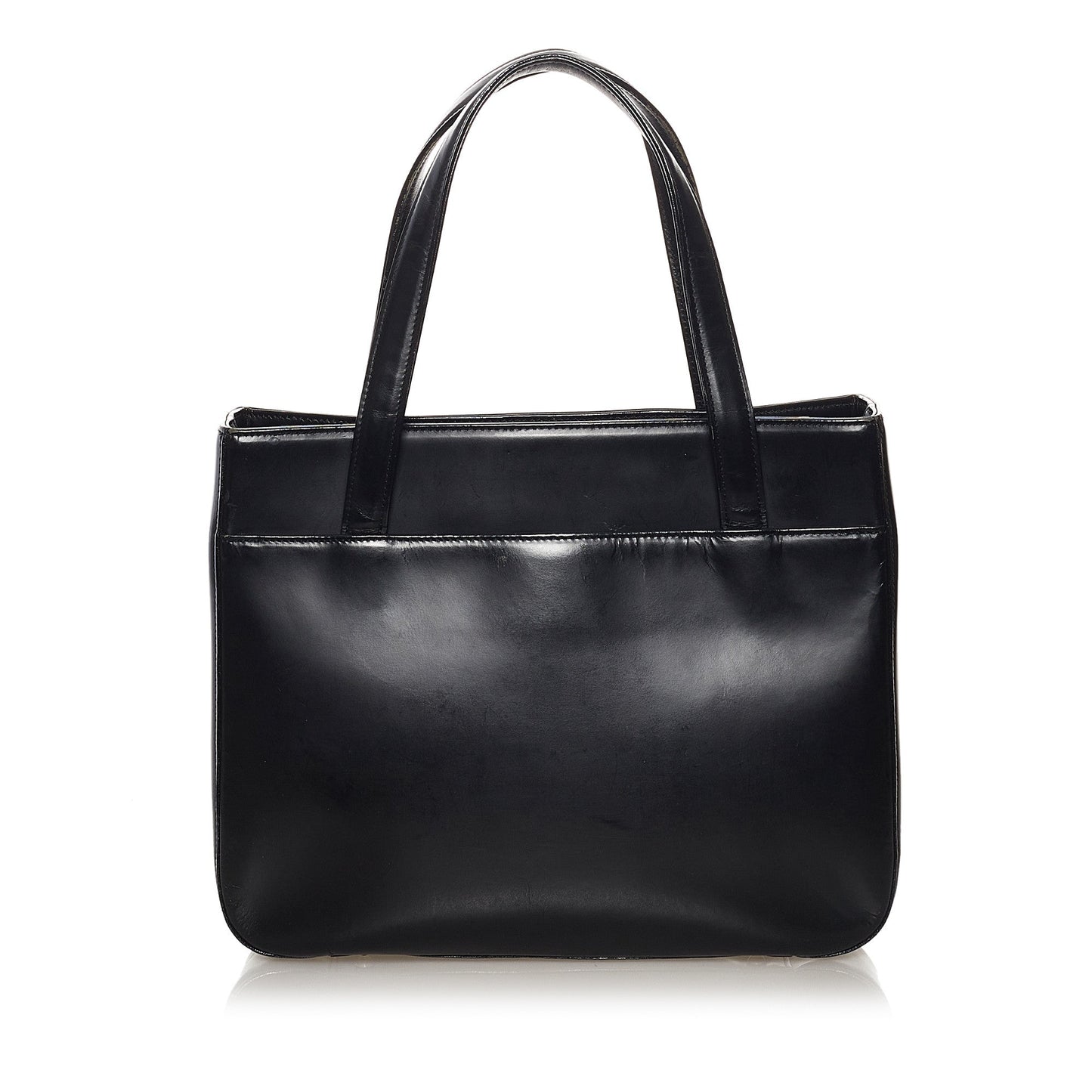 Haymarket Check Leather Handbag