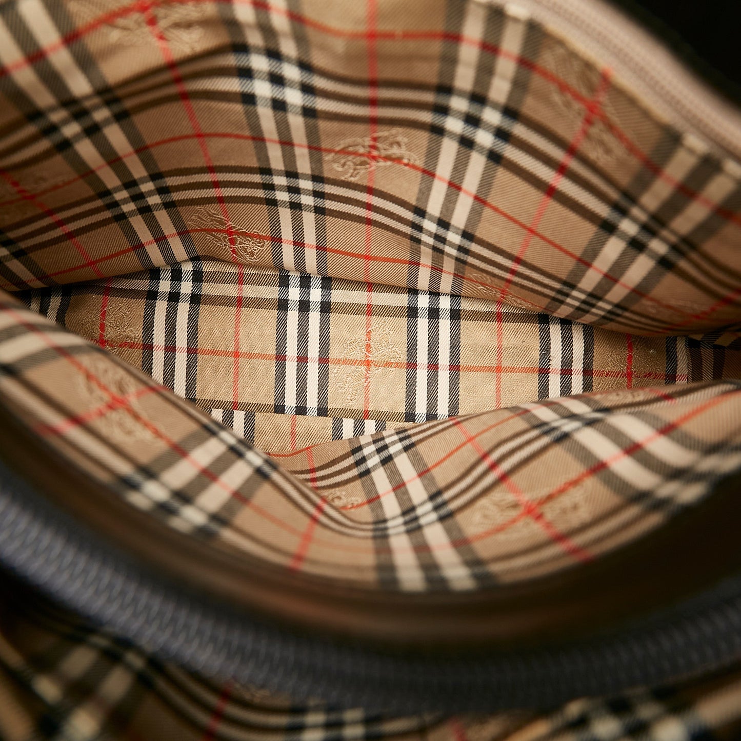 Haymarket Check Leather Handbag