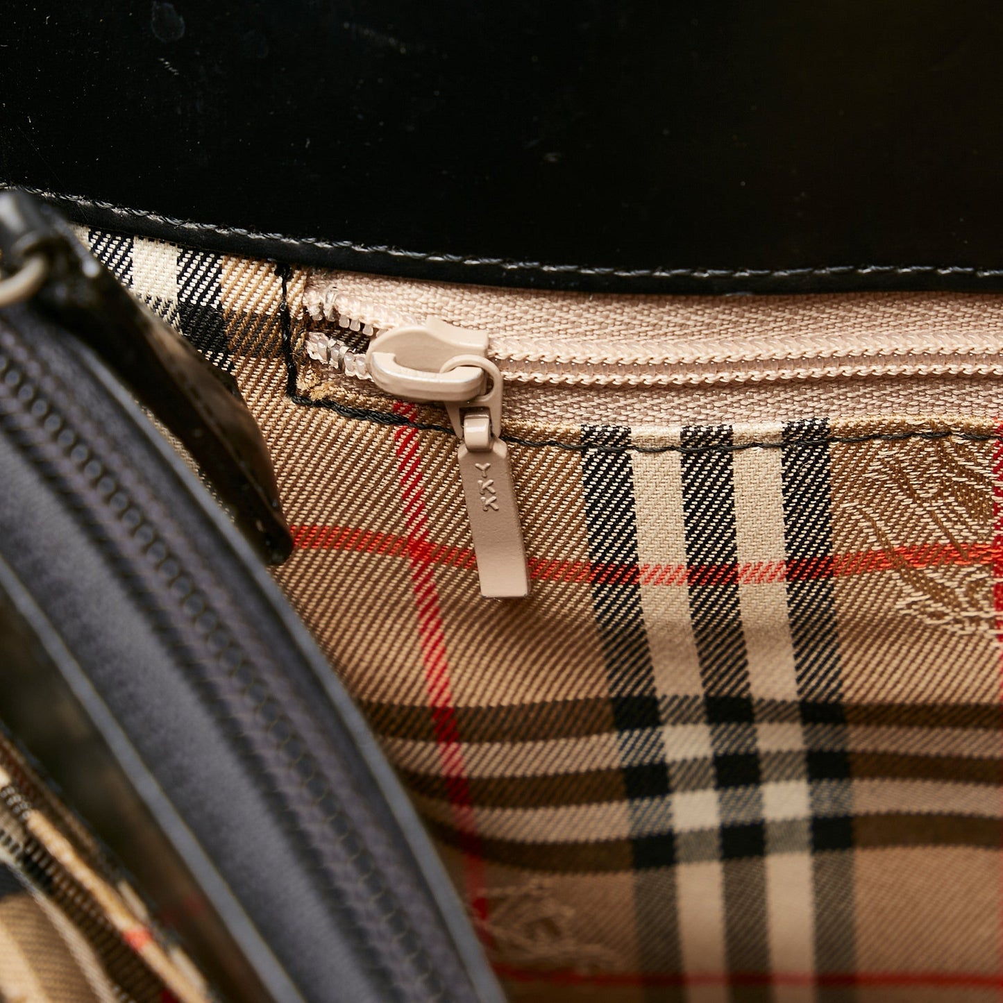 Haymarket Check Leather Handbag