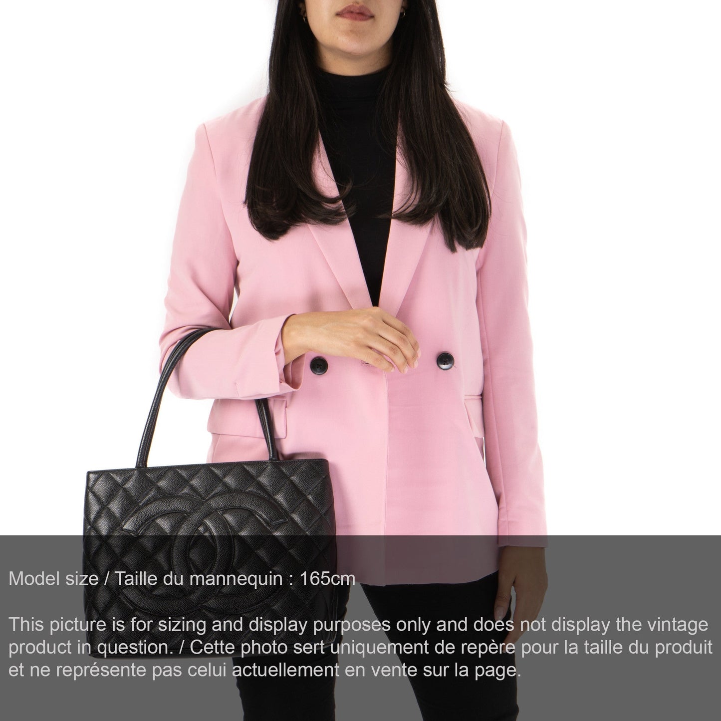 Medallion Caviar Leather Tote Bag