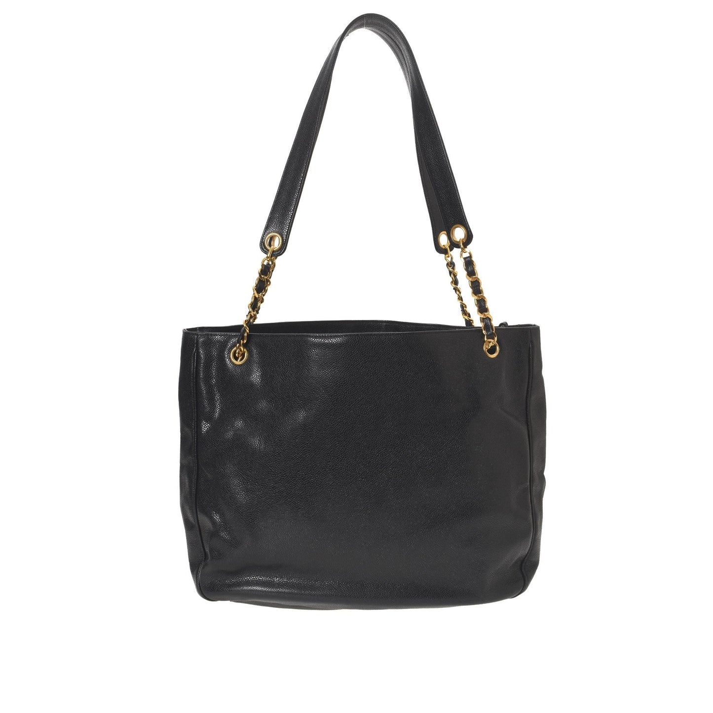 CC Caviar Chain Tote Bag