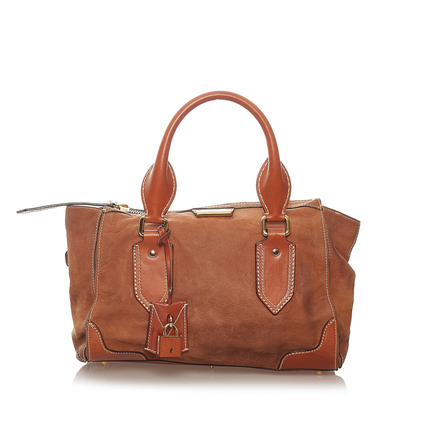 Suede Handbag