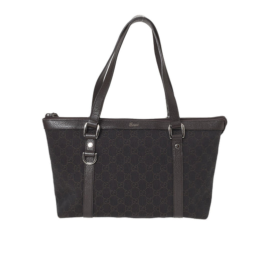 GG Denim D-Ring Handbag