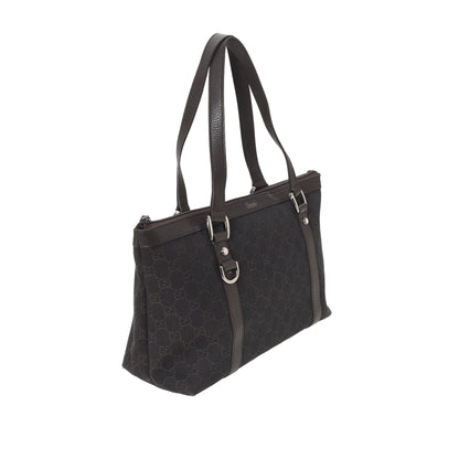 GG Denim D-Ring Handbag