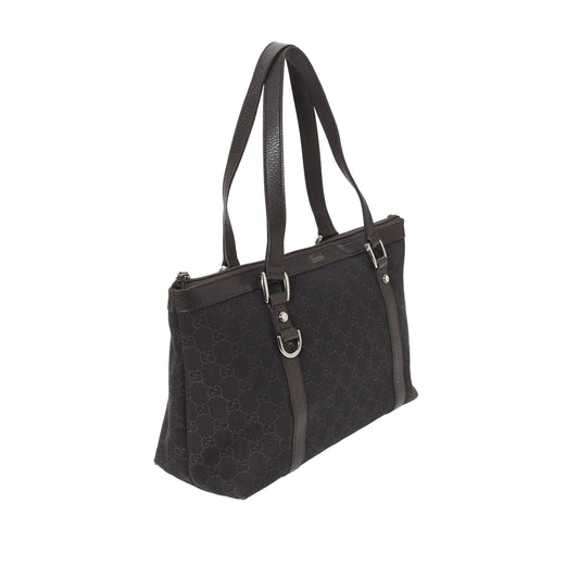 GG Denim D-Ring Handbag
