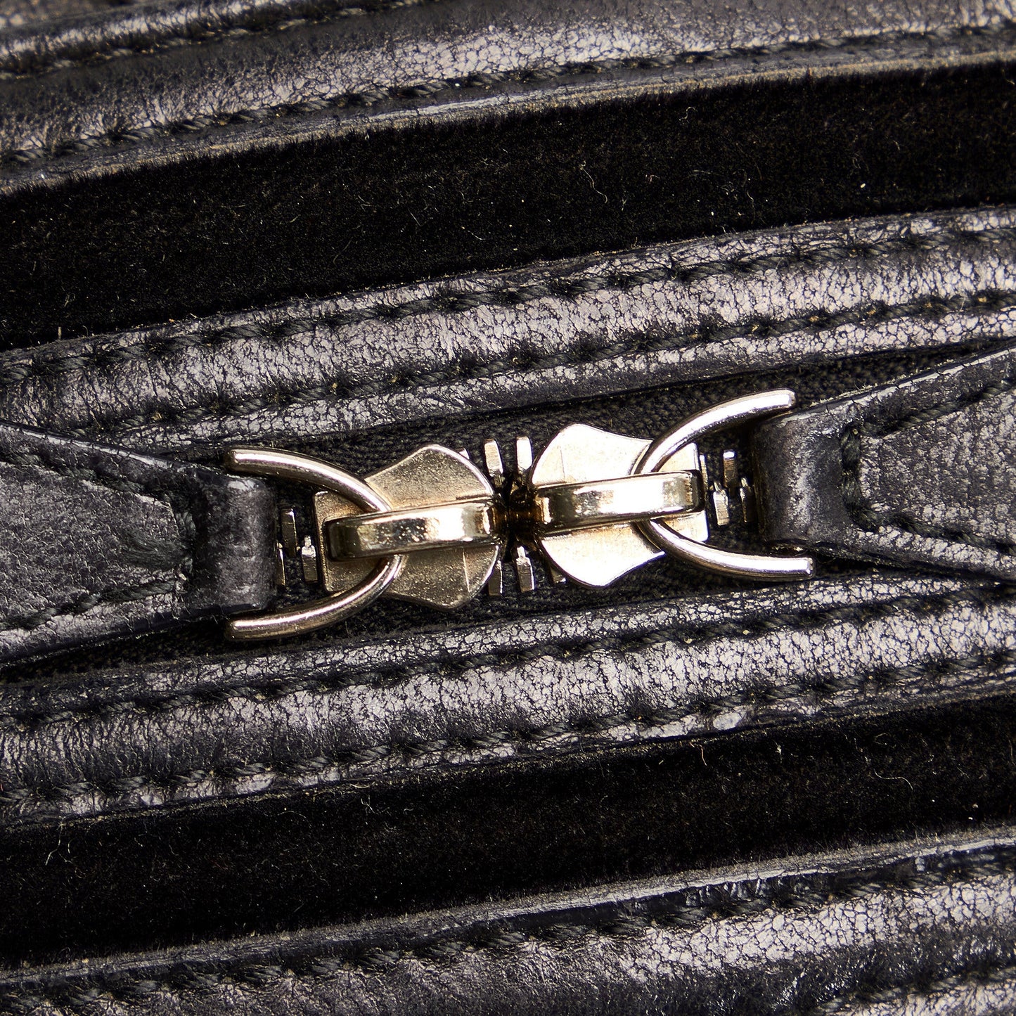 Intrecciato Leather Boston Bag