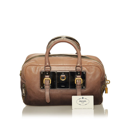 Glace Calf Ombre Leather Handbag