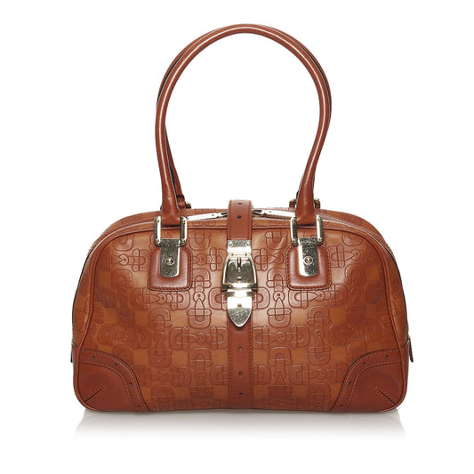 Horsebit Leather Handbag