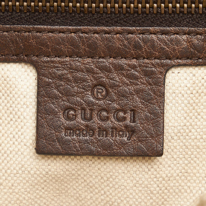 GG Canvas Bamboo Crafty Handbag