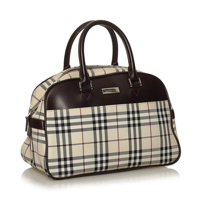 House Check Canvas Handbag