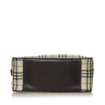 House Check Canvas Handbag
