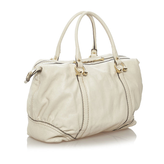 Horsebit Nail Leather Handbag