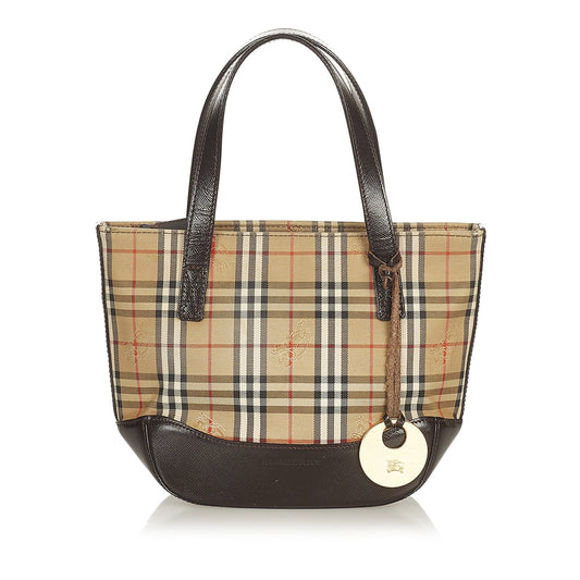 Haymarket Check Canvas Handbag