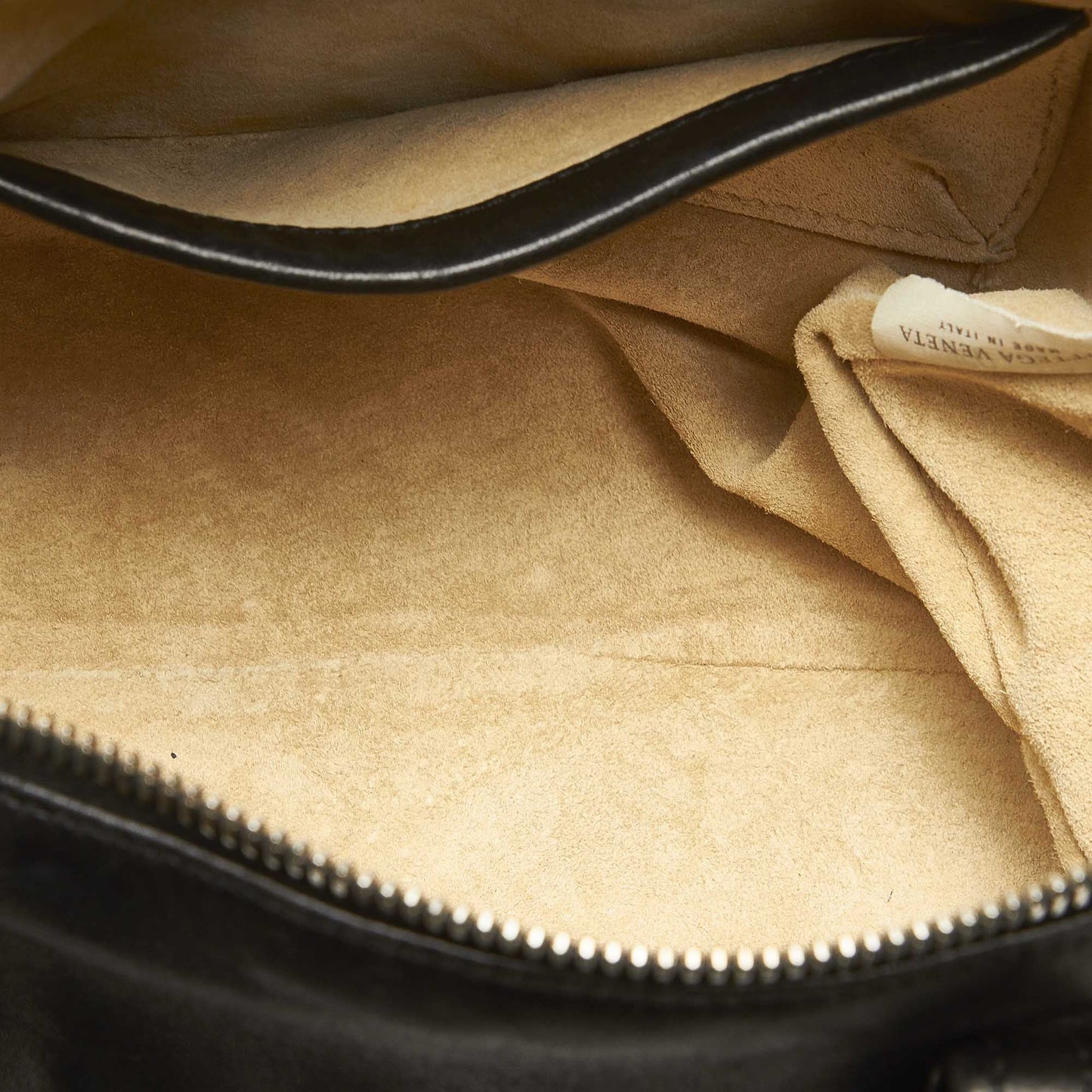 Intrecciato Leather Boston Bag