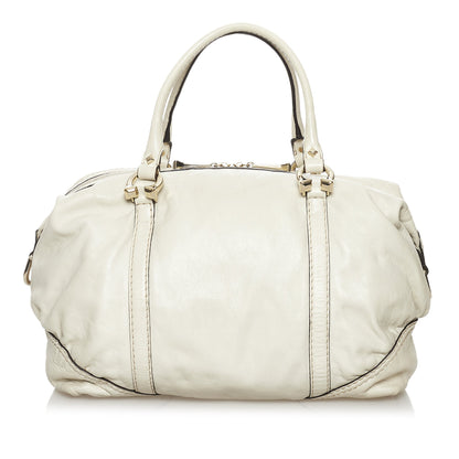 Horsebit Nail Leather Handbag