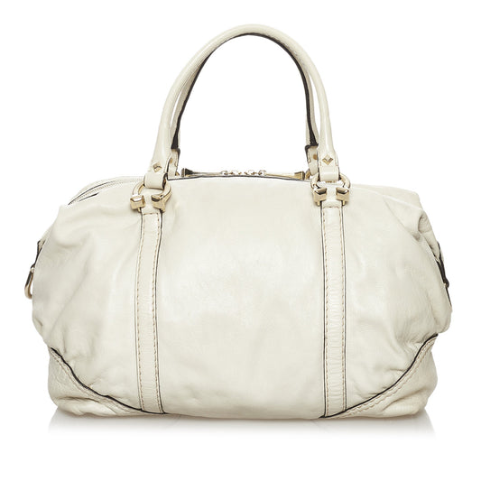 Horsebit Nail Leather Handbag