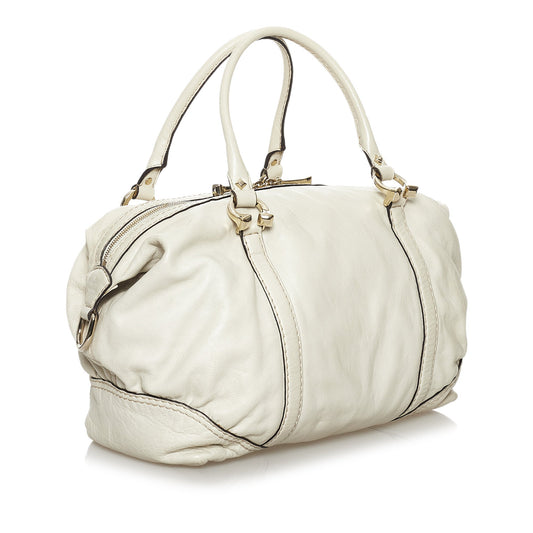 Horsebit Nail Leather Handbag