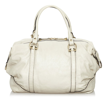 Horsebit Nail Leather Handbag