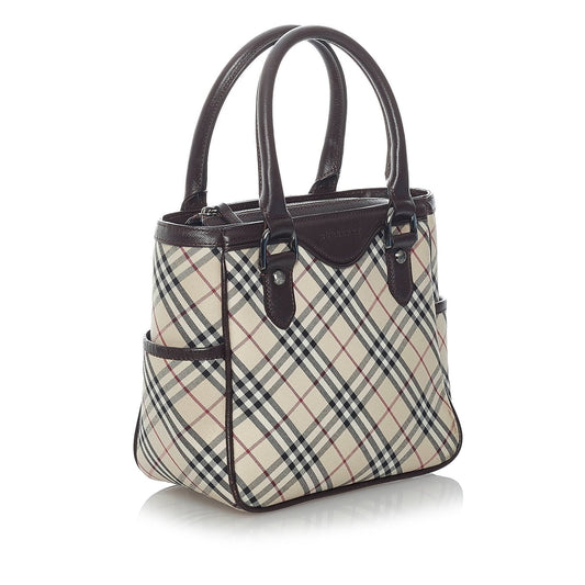 Nova Check Canvas Handbag