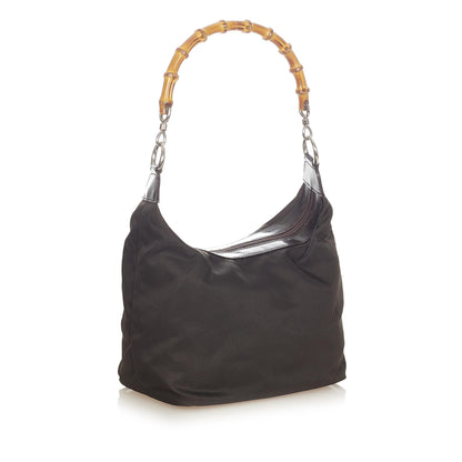 Bamboo Nylon Shoulder Bag