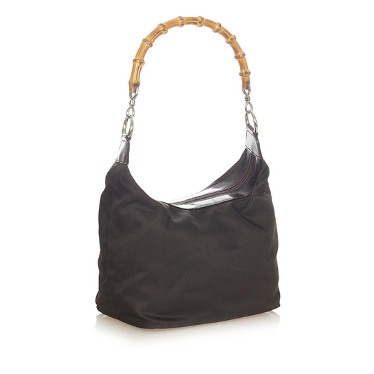 Bamboo Nylon Shoulder Bag