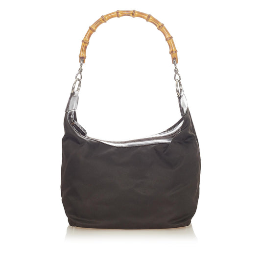 Bamboo Nylon Shoulder Bag