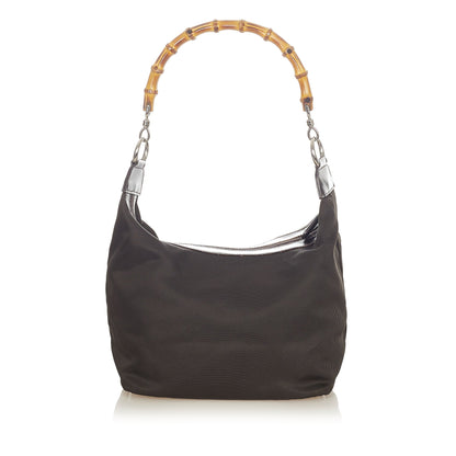 Bamboo Nylon Shoulder Bag