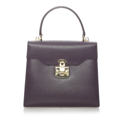 Lady Lock Leather Handbag