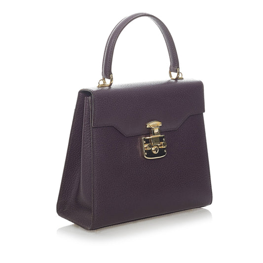 Lady Lock Leather Handbag