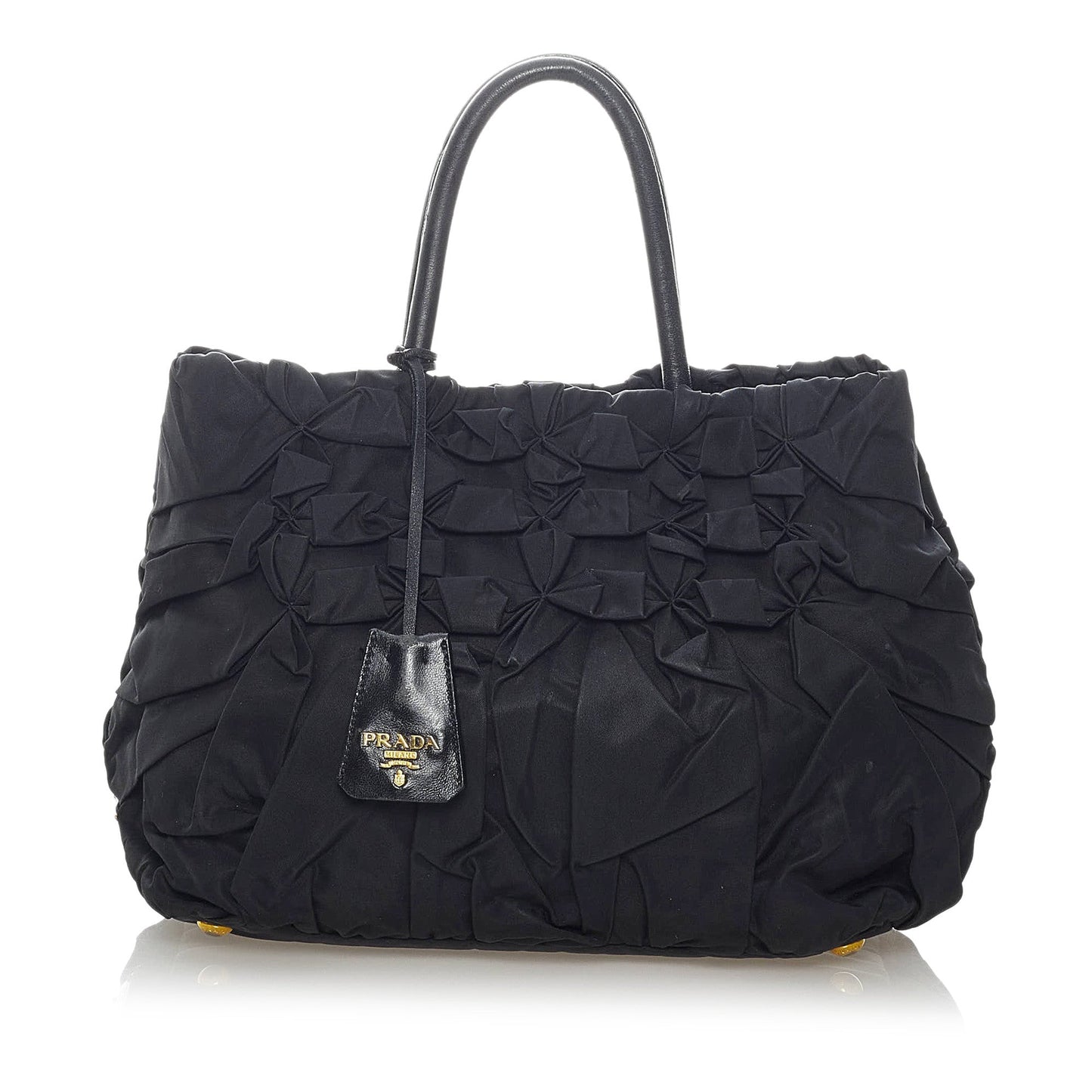 Gathered Tessuto Handbag