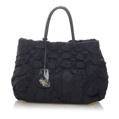 Gathered Tessuto Handbag